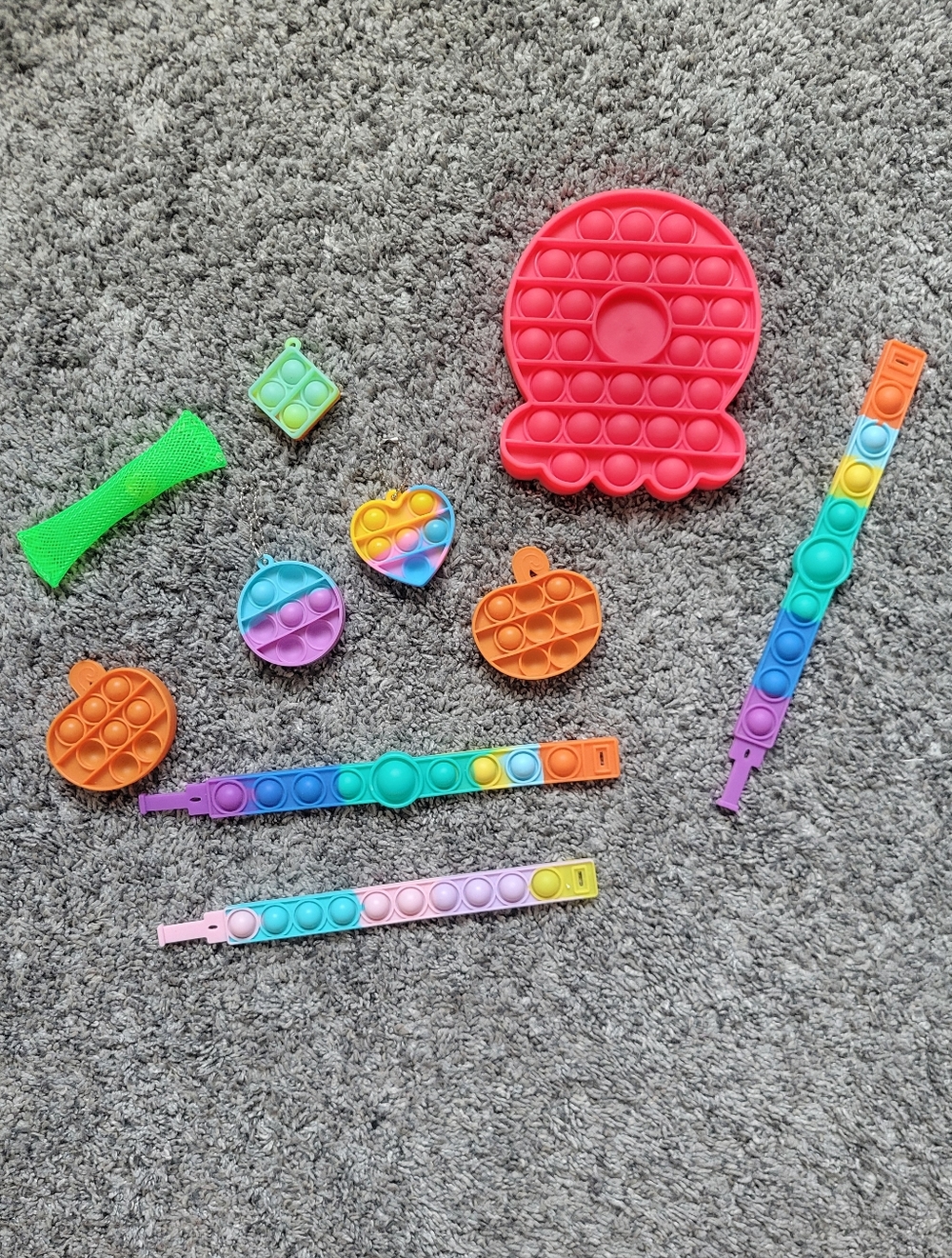 Rainbow Pop Fidget Toy Set for Kids - Multicolor Bundle *NWOT*